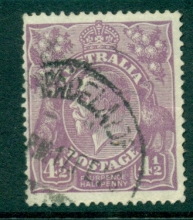 Australia-KGV-Head-4½d-Violet-Single-Wmk-FU-lot21771