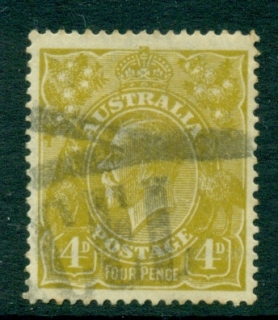 Australia-KGV-Head-4d-Olive-Single-Wmk-FU-lot21867