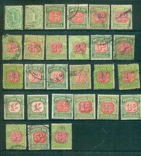 Australia-1900s-on-Postage-Dues-Assorted-Oddments-faults-FU-lot56096