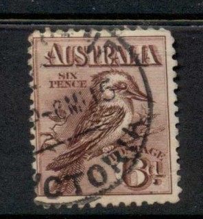 Australia-1913-14-Kookaburra-6d-FU