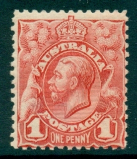 Australia-1913-1d-Red-Engraved-MUH-lot21796