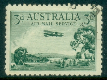 Australia-1929-Airplane-over-Bushlands-FU