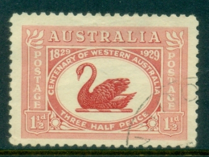 Australia-1929-Centenary-of-Western-Australia-Black-Swan-FU