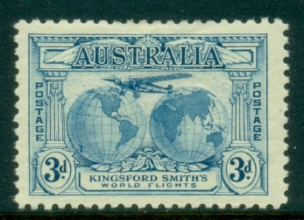 Australia-1931-Kingsford-Smith-Trans-Oceanic-Flights-3d-blue-MLH