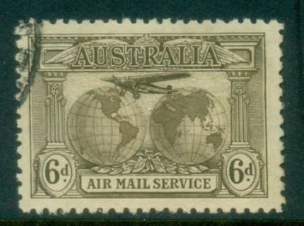 Australia-1931-Kingsford-Smith-Trans-Oceanic-Flights-6d-olive-brown-FU