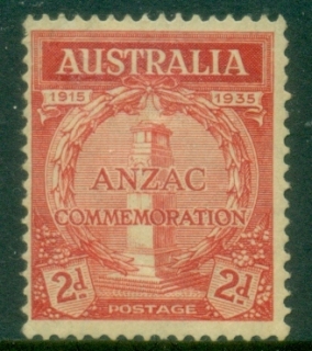 Australia-1935-Anzac-Commemoration-2d-red-MLH