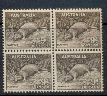 Australia-1936-45-Platypus-9d-blk4-MUH