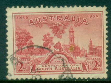 Australia-1936-Centenary-of-South-Australia-2d-red-FU