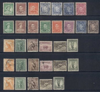 Australia-1937-46-KGVI-defins