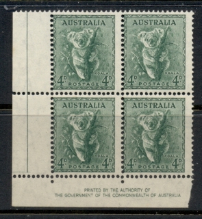 Australia-1937-46-Koala-4d-Perf-15x14-Imprint-blk4-MUH