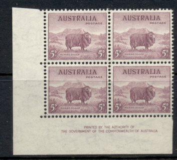 Australia-1937-46-Merino-Sheep-Perf14x15-Imprint-blk4-MUH