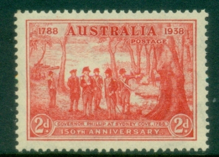 Australia-1937-New-South-Wales-150th-Anniversary-2d-red-MLH