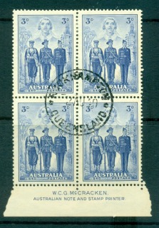 Australia-1940-Armed-Forces-3d-FDI-Imp-Block-4-FU-lot66330