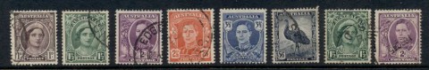 Australia-1942-44-KGVI-Portrait-Pictorials-FU