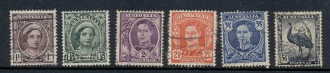 Australia-1942-44-KGVI-definitives-FU