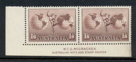 Australia-1942-48-Hermes-Thin-Paper-Imprint-pr-MUH