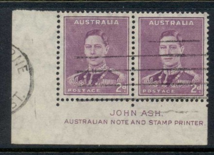 Australia-1942-48-KGVI-2d-purple-imprint-pr-FU