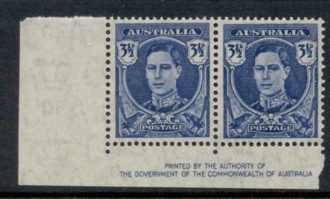 Australia-1942-48-KGVI-Portrait-3-5d-imprint-pr-MUH