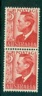 Australia-1950-52-3d-KGVI-Coil-perf-pair-MUH-lot34684