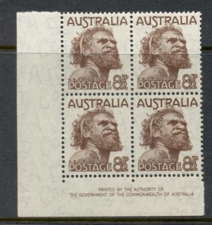 Australia-1950-52-Aborigine-imprint-blk4-MLH