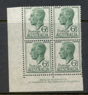 Australia-1950-52-KGVI-Portrait-6-5d-Imprint-blk4-MLH