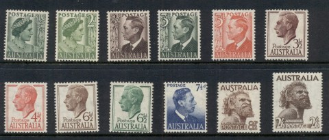 Australia-1950s-KGVI-Assorted-MLH