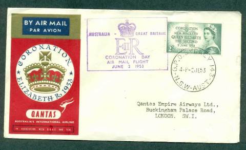 Australia-1953-QEII-Coronation-QANTAS-Flight-cover