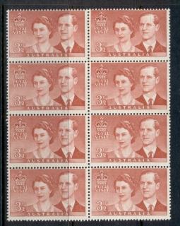 Australia-1954-Royal-Visit-3-5d-blk8-MLH