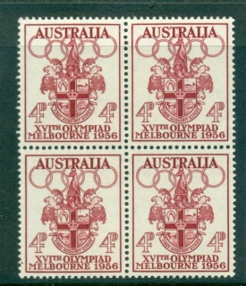 Australia-1956-4d-Olympic-Blk-4-MUH-lot34667