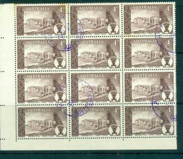 Australia-1958-Broken-Hill-tone-spotsFDI-Block-12-FU-lot66301