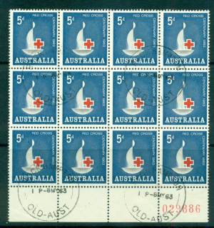 Australia-1963-Red-Cross-Centenary-FDI-Block-12-FU-lot66335