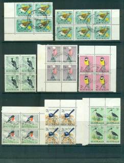 Australia-1964-65-Birds-8-FDI-Blocks-4-6-FU-lot66347