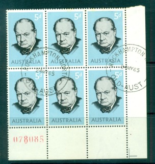 Australia-1965-Winston-Churchill-FDI-Block-6-FU-lot66351