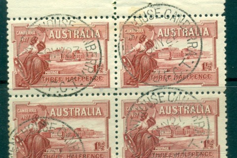 Australia-1927-Parliament-House-Canberra-FDI-Block-4-FU-lot66341