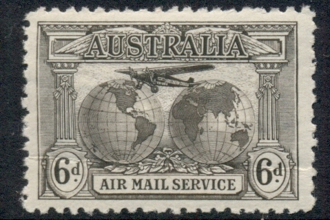 Australia-1931-Airmail-6d-crease-MUH