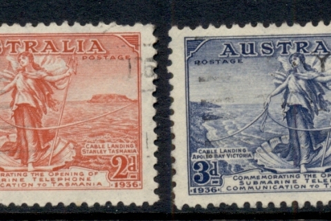 Australia-1936-Telephone-Link-Australia-Tasmania-FU