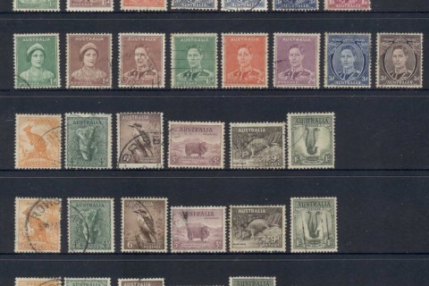 Australia-1937-46-KGVI-defins