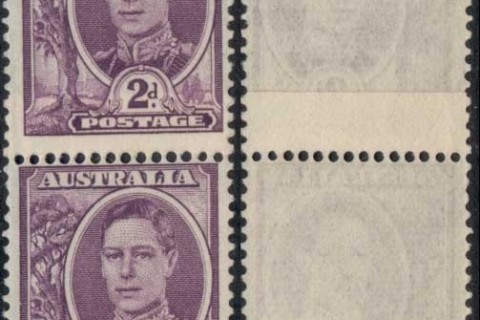 Australia-1938-KGVI-2d-purple-coil-join-pr-MUH