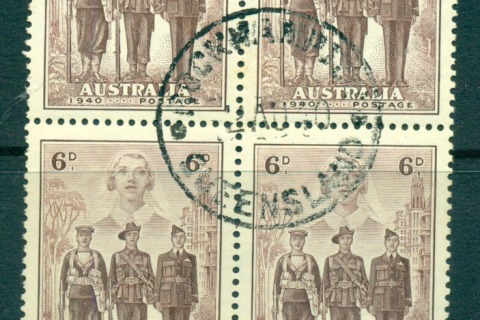 Australia-1940-Armed-Forces-6d-FDI-Block-4-FU-lot66331