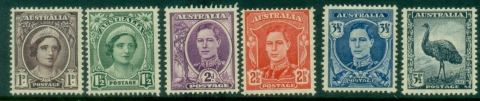 Australia-1942-44-KGVI-Definitives-MLH