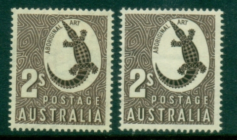 Australia-1948-56-Crocodile-Wmk-No-Wmk-MLH