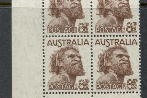 Australia-1950-52-Aborigine-imprint-blk4-MLH