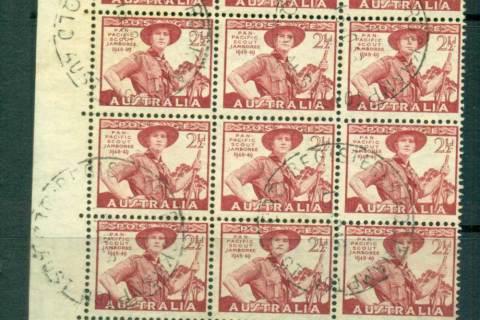Australia-1952-Scout-Jamboree-FDI-Block-12-FU-lot66288