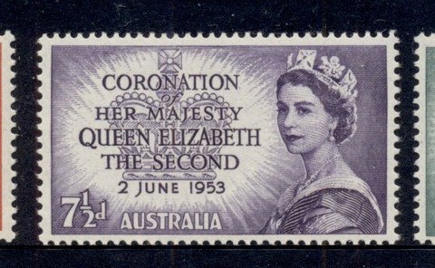 Australia-1953-QEII-Coronation-MUH