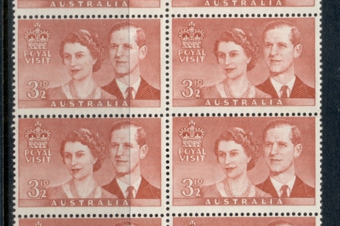 Australia-1954-Royal-Visit-3-5d-blk8-MLH