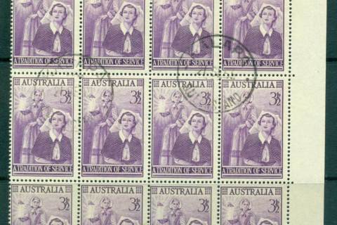 Australia-1955-Florence-Nightingale-FDI-Block-12-FU-lot66305