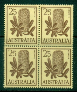 Australia-1959-64-QEII-Definitive-2sh5d-Banksia-block-MLH