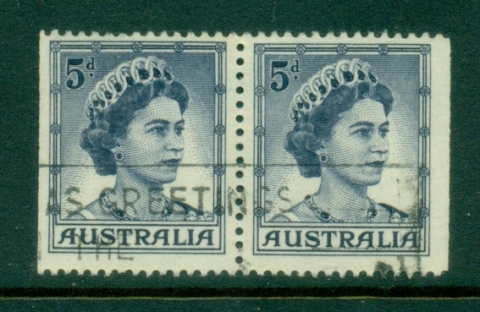 Australia-1959-64-QEII-Definitive-5d-booklet-pair-FU