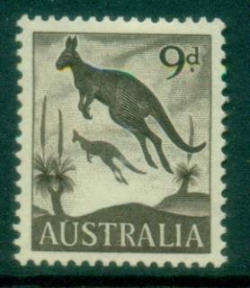 Australia-1959-64-QEII-Definitive-9d-Kangaroo-MLH