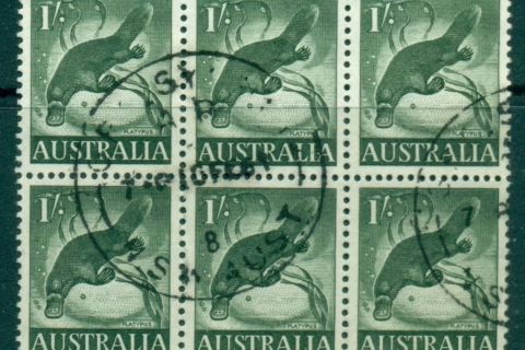Australia-1959-Platypus-Block-6-FU